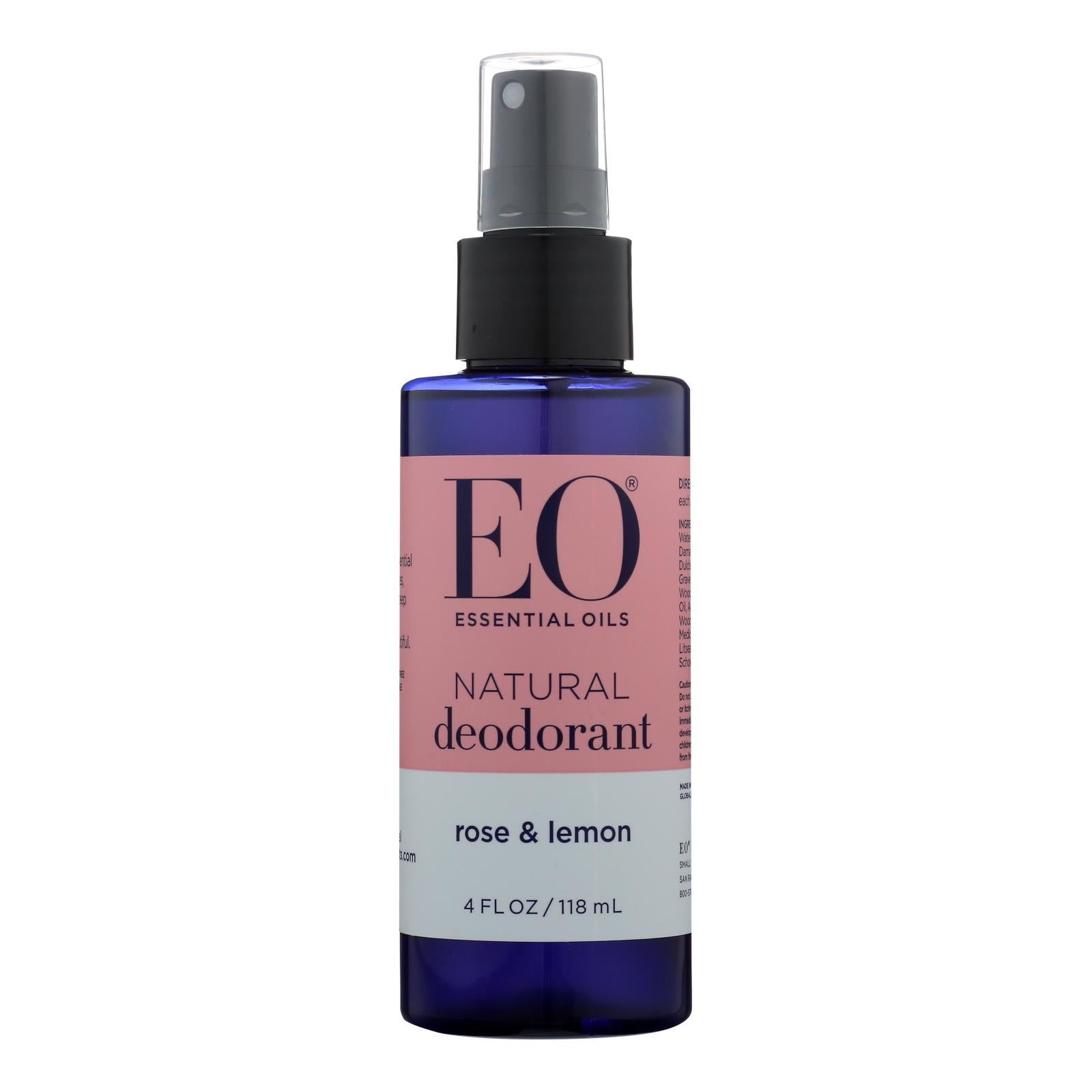 Eo Products - Deodorant Spry Rose Lemon - 1 Each-4 Fz