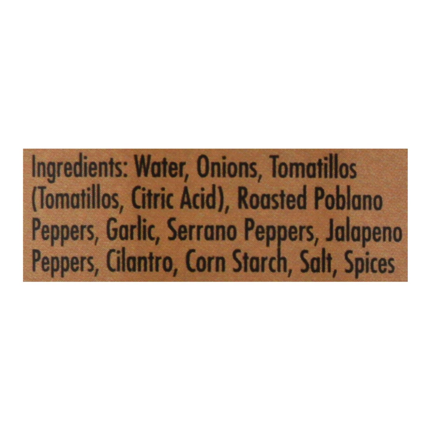 Amalias Cocina - Sauce Chili Verde - Case Of 12-12 Oz