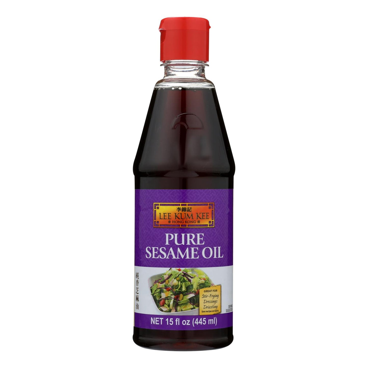 Lee Kum Kee's Pure Sesame Asian Cooking Oil - Case Of 6 - 15 Fz