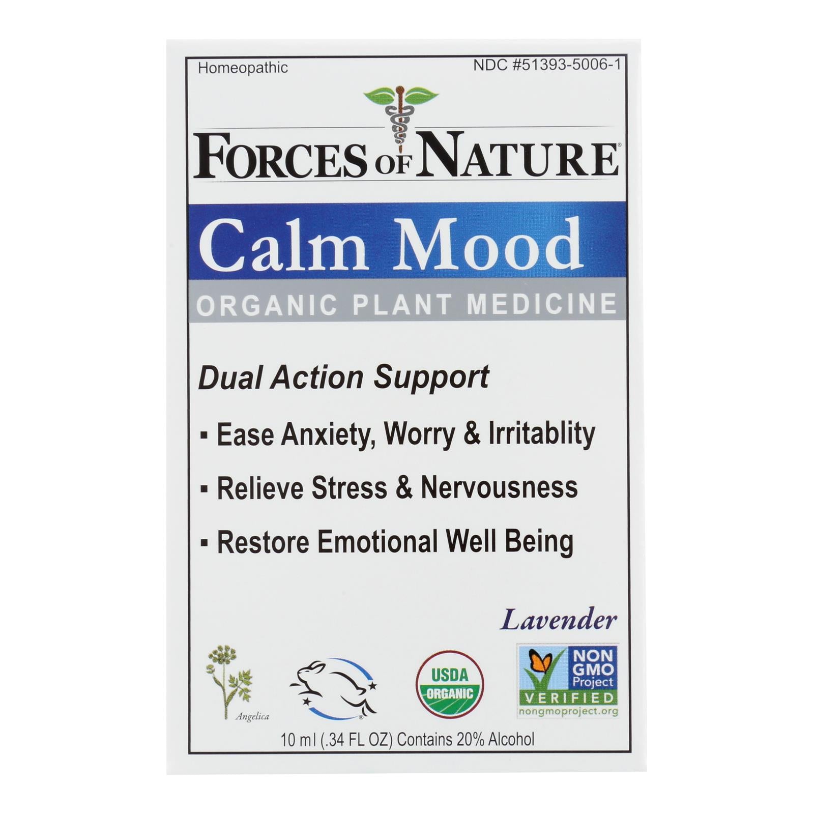 Forces Of Nature - Calm Mood - 1 Each-10 Ml