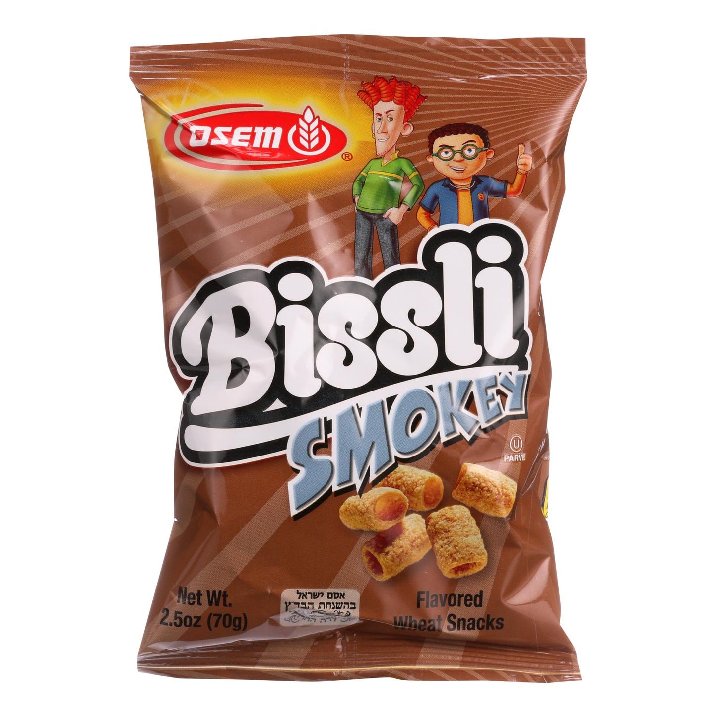 Osem Bissli Smokey Flavored Wheat Snacks - Case Of 24 - 2.5 Oz