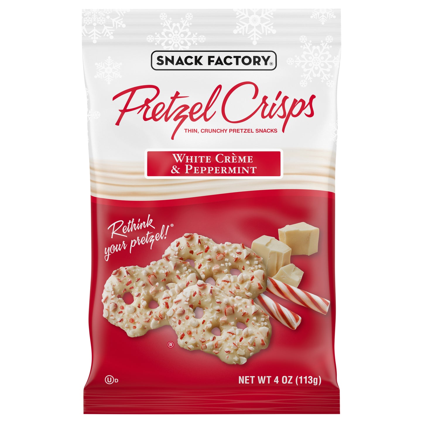 Pretzel Crisp Thin Crunchy Pretzel Snacks - Case Of 12 - 4 Oz