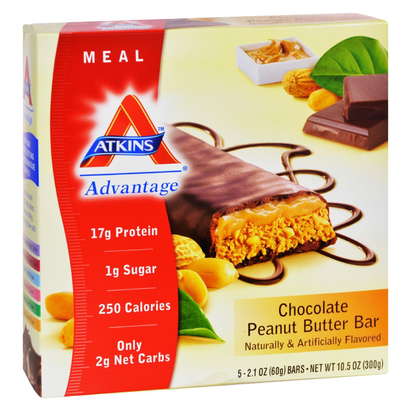 Atkins Advantage Bar Chocolate Peanut Butter - 5 Bars