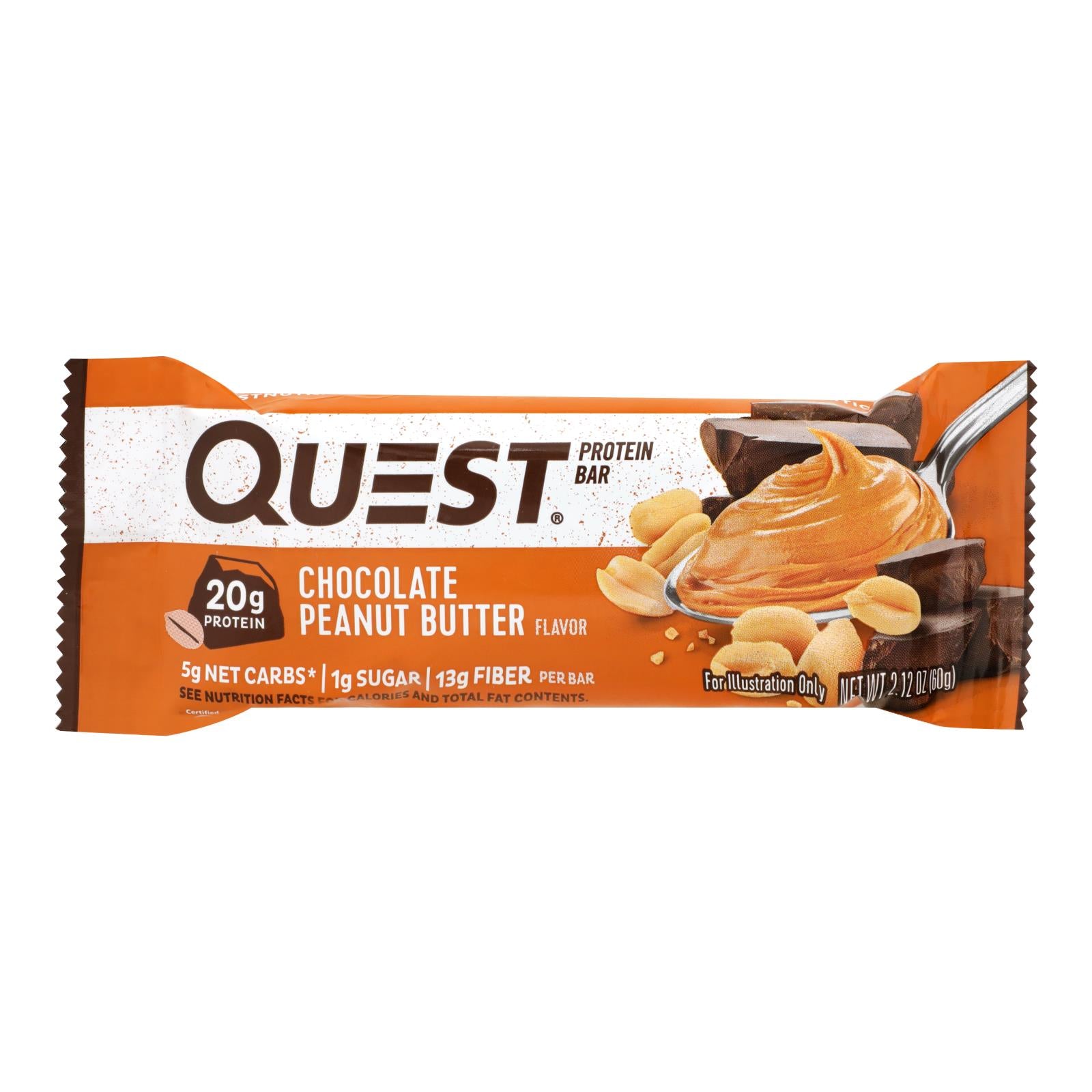 Quest Bar - Chocolate Peanut Butter - 2.12 Oz - Case Of 12