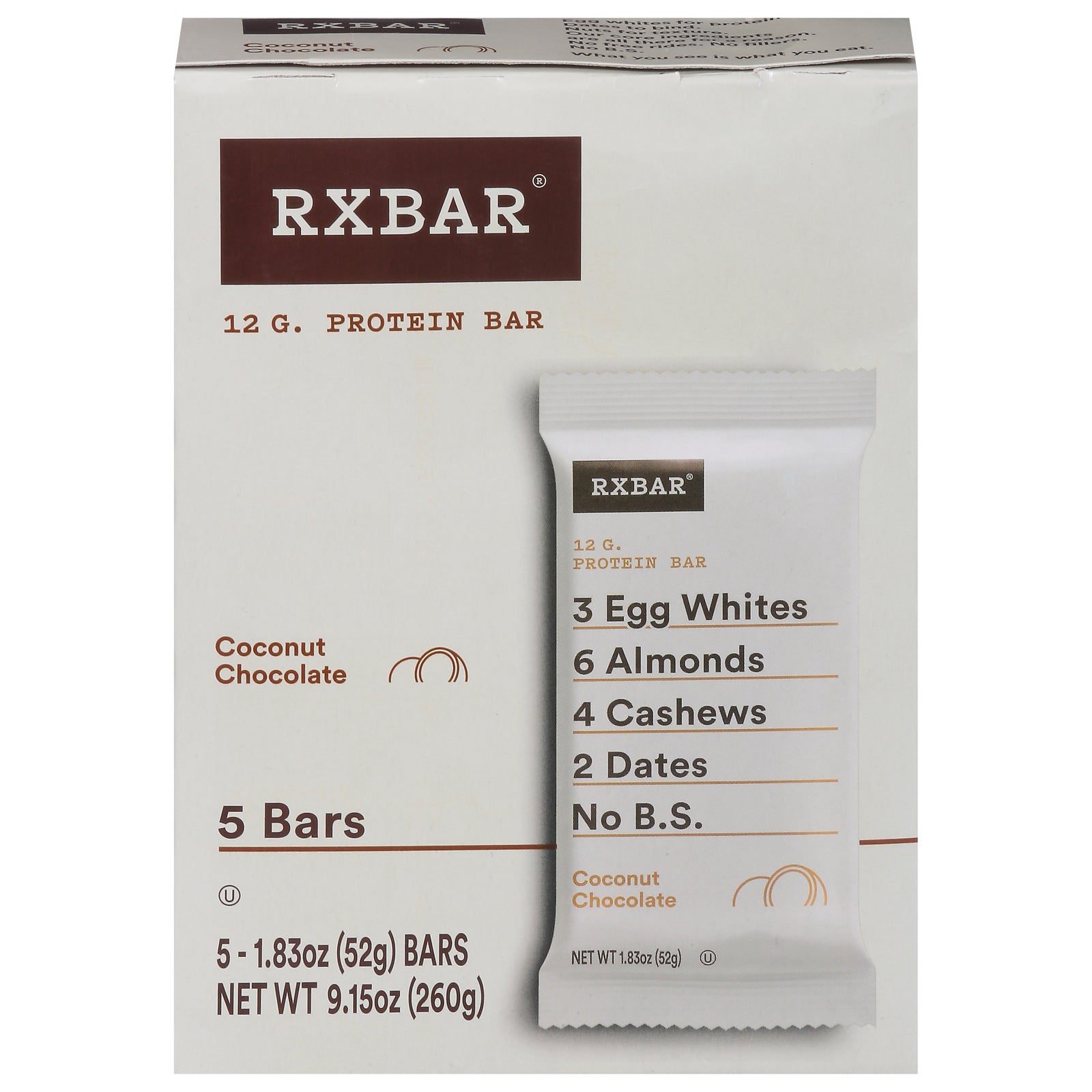 Rxbar - Protein Bar Coconut Chocolate - Case Of 6 - 5/1.83oz