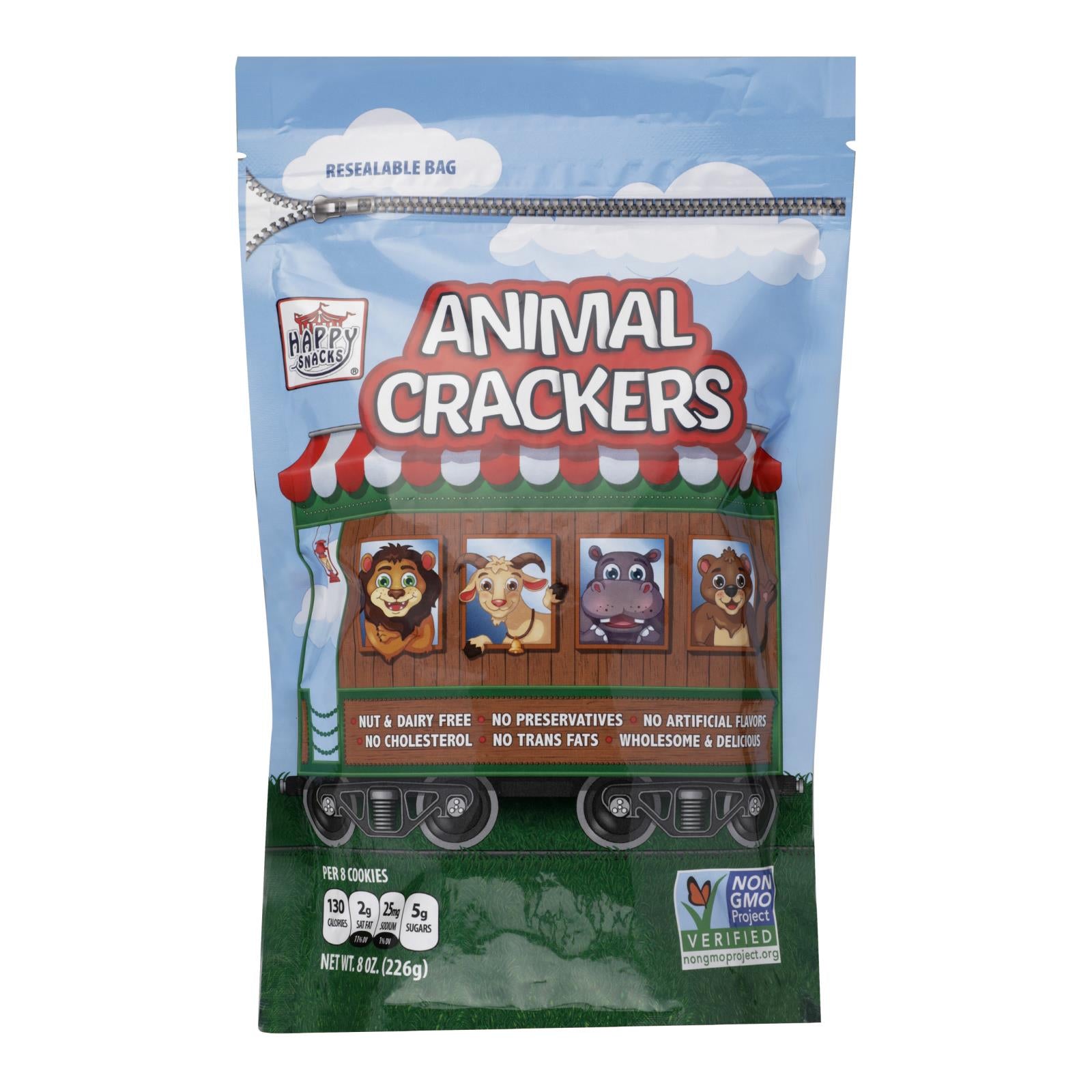 Happy Snacks - Cracker Circus Animals - Case Of 6 - 8 Oz