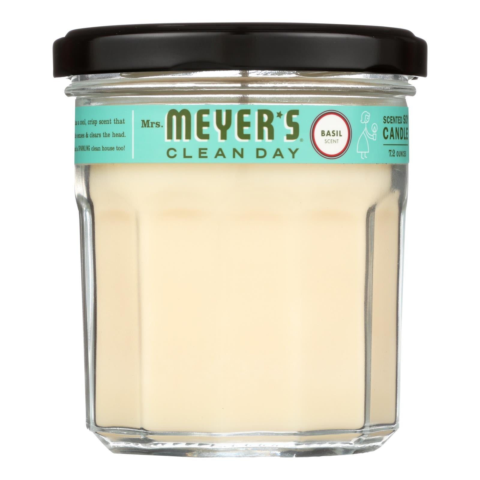 Mrs. Meyer's Clean Day - Soy Candle - Basil - 7.2 Oz - Case Of 6