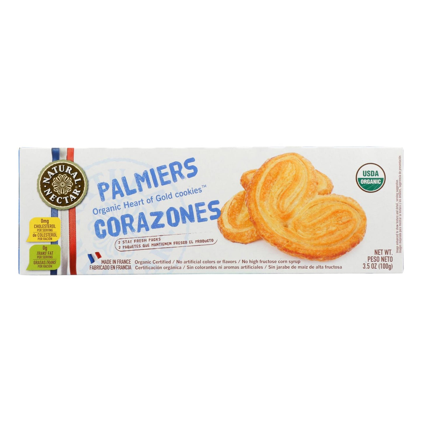 Natural Nectar Palmiers - Case Of 12 - 3.5 Oz