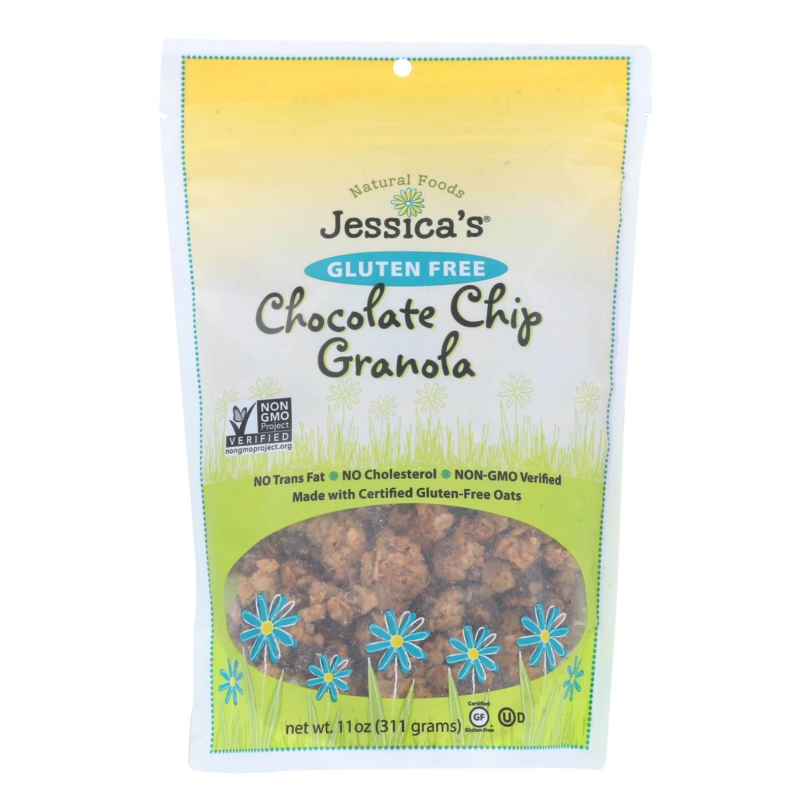 Jessica's Natural Foods Gluten Free Chocolate Chip Granola - Case Of 12 - 11 Oz