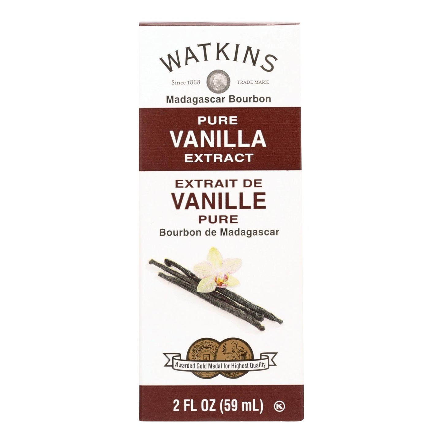 Watkins Madagascar Bourbon Pure Vanilla Extract - 1 Each - 2 Fz
