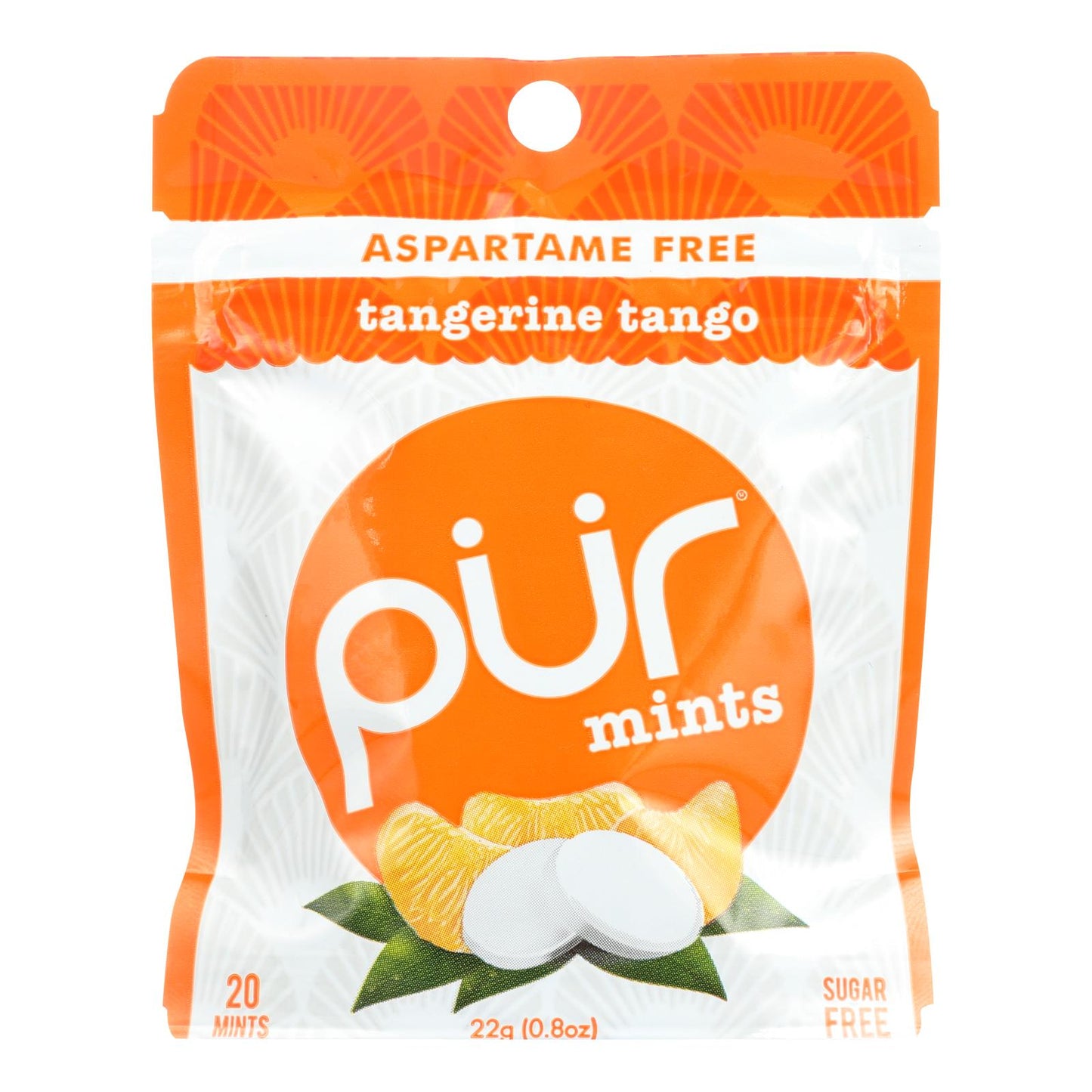 Pur Mint Gum - Tangerine Tango - Case Of 12 - 22 Gram