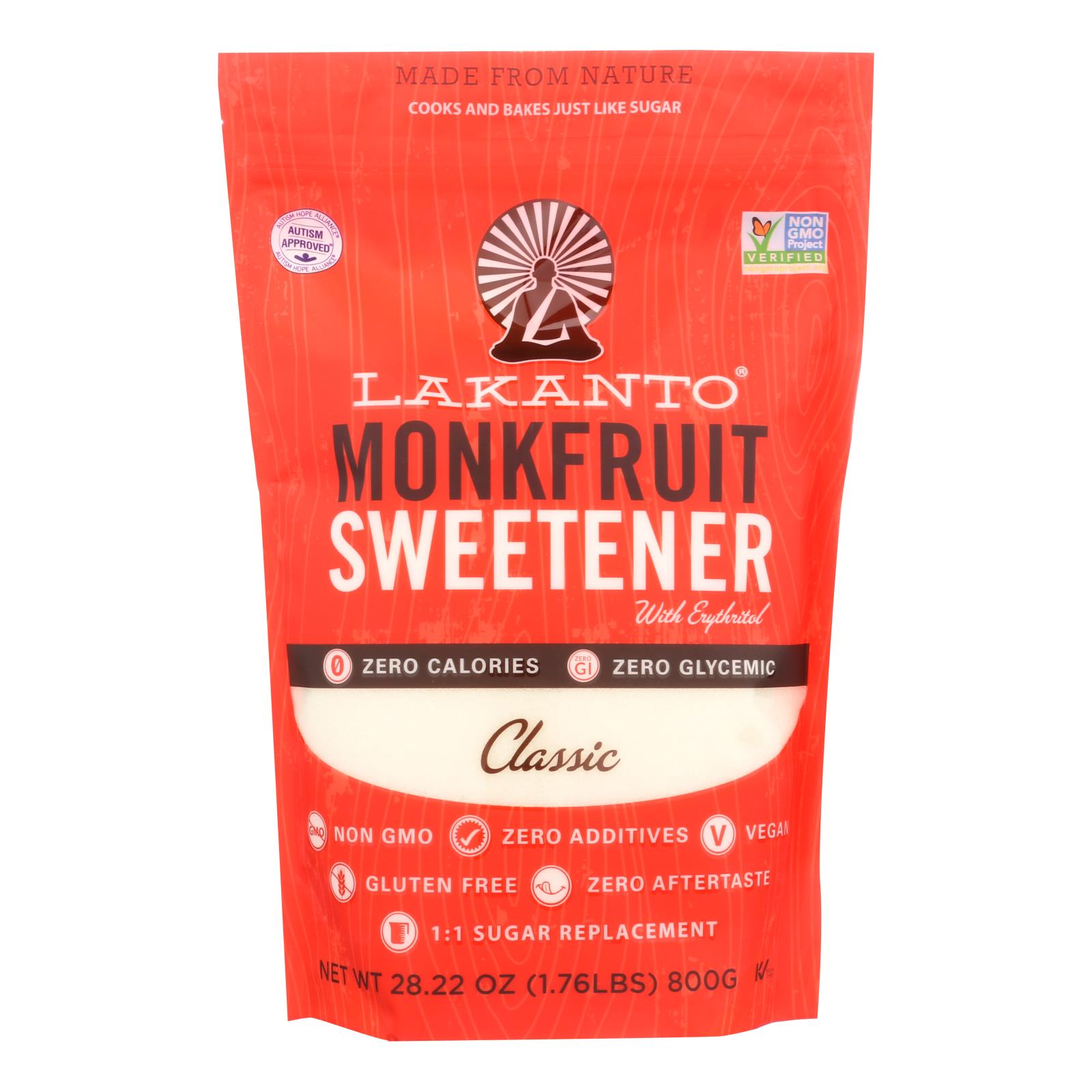 Lakanto's Classic Monkfruit Sweetener - Case Of 8 - 28.22 Oz