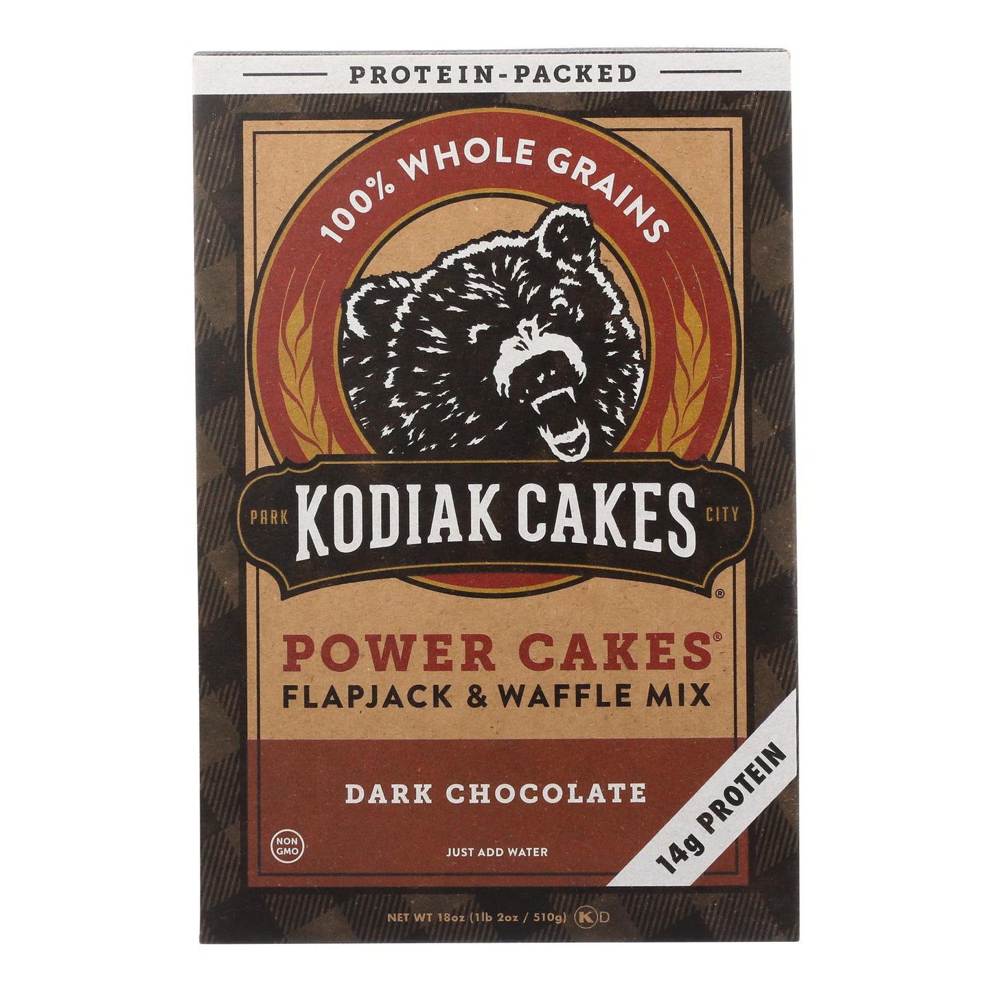 Kodiak Cakes Power Cakes Dark Chocolate Flapjack And Waffle Mix - Case Of 6 - 18 Oz
