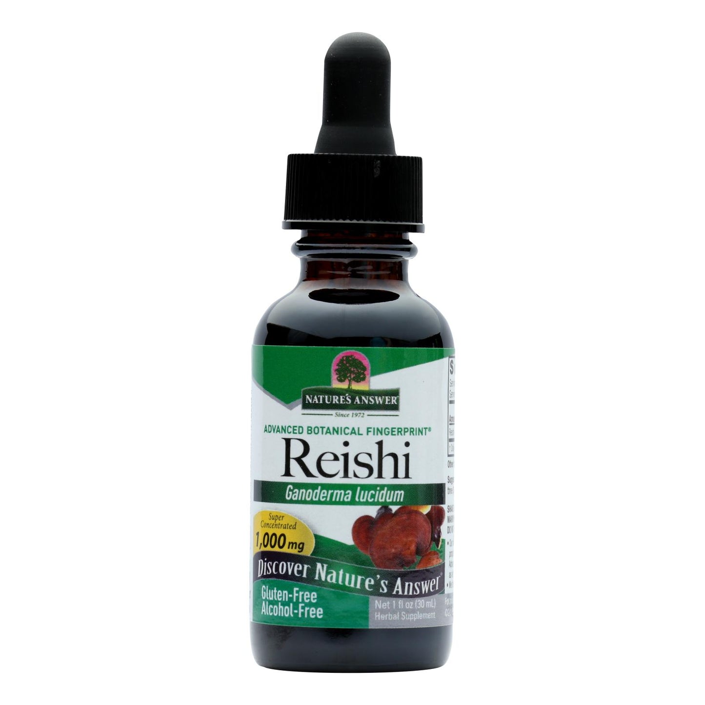 Nature's Answer - Reishi Fruiting Body Alcohol Free - 1 Fl Oz