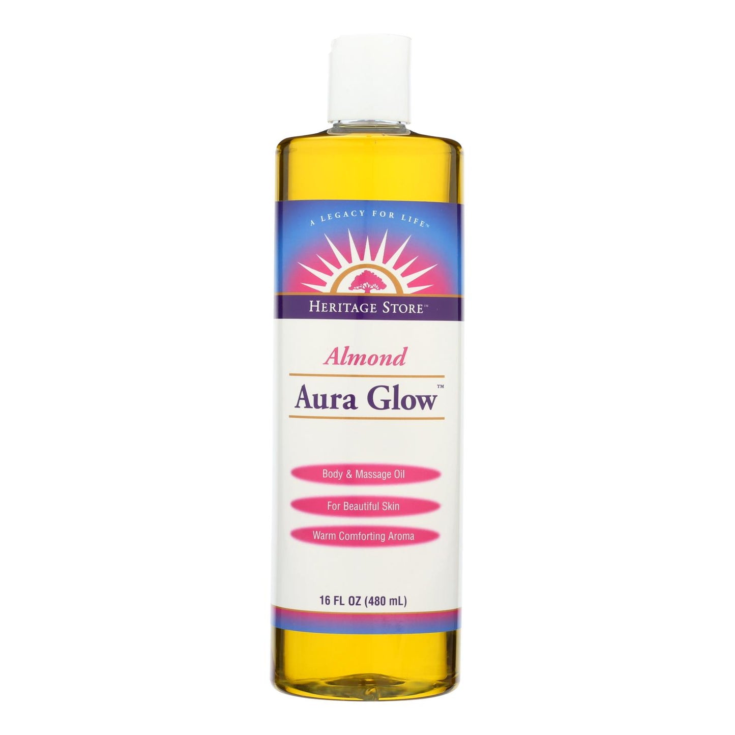 Heritage Products Aura Glow Skin Lotion Almond - 16 Fl Oz