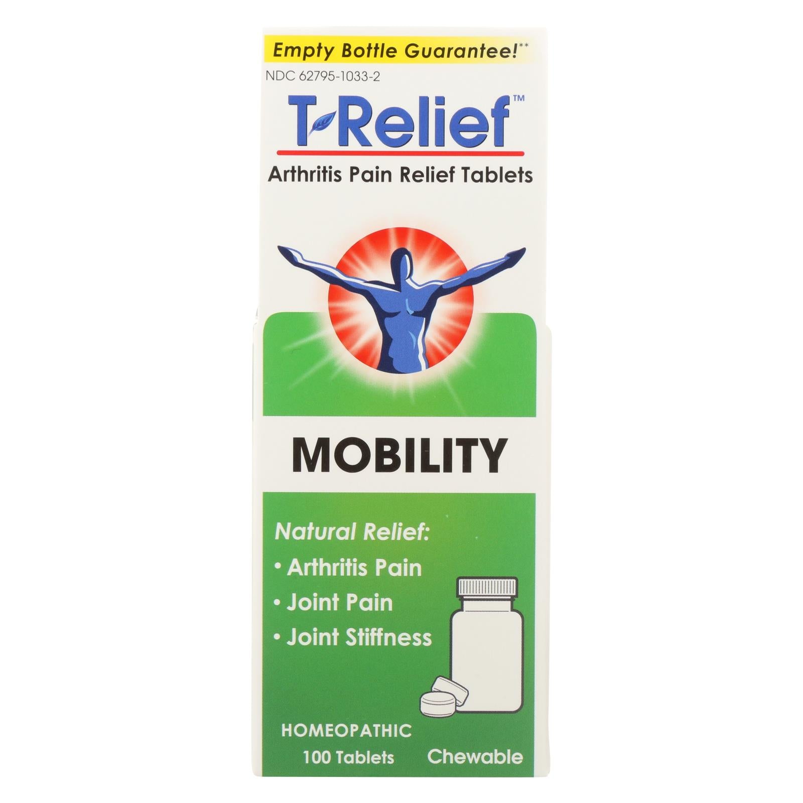 T-relief - Zeel - Arthritic Pain - Osteoarthritis - Joint Stiffness - 100 Tablets