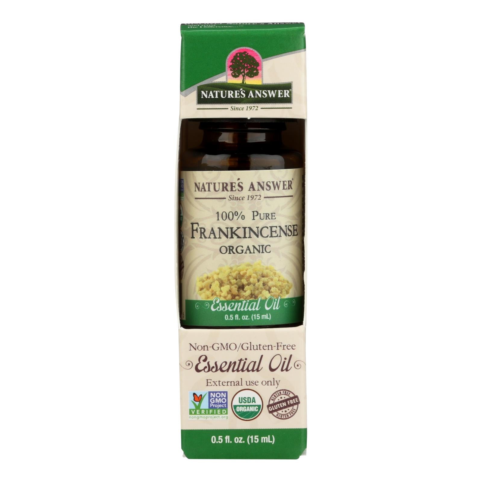 Nature's Answer - Organic Essential Oil - Frankincense - 0.5 Oz.