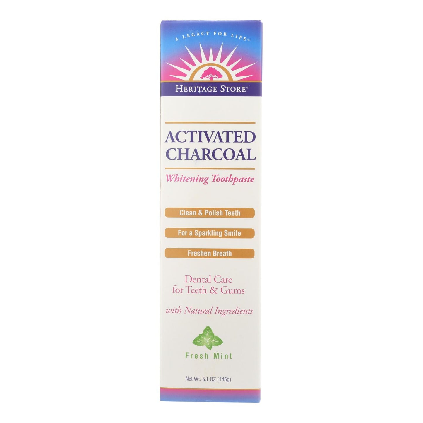 Heritage Store Toothpaste - Mint - Case Of 4 - 5.1 Oz.