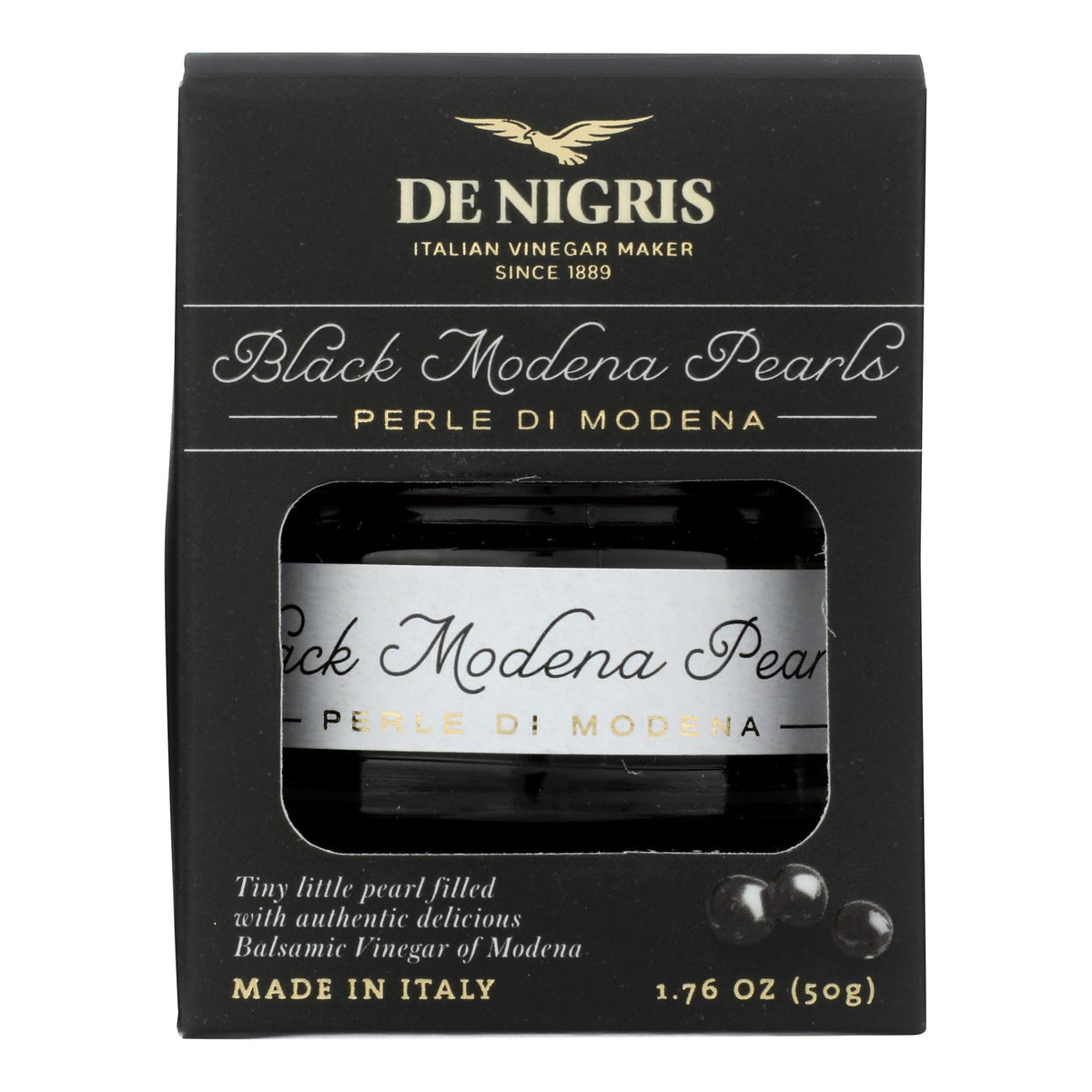 De Nigris - Black Modena Pearls - CS of 6-1.76 OZ