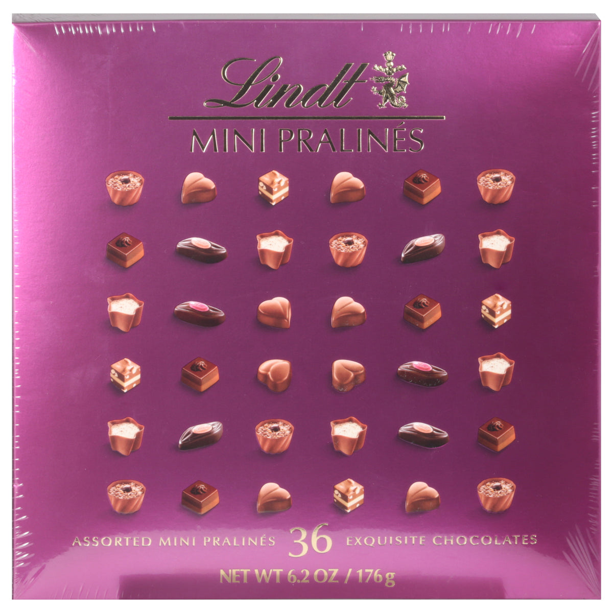 Lindt - Mini Pralines Magenta Bx - Case of 8-6.2 OZ
