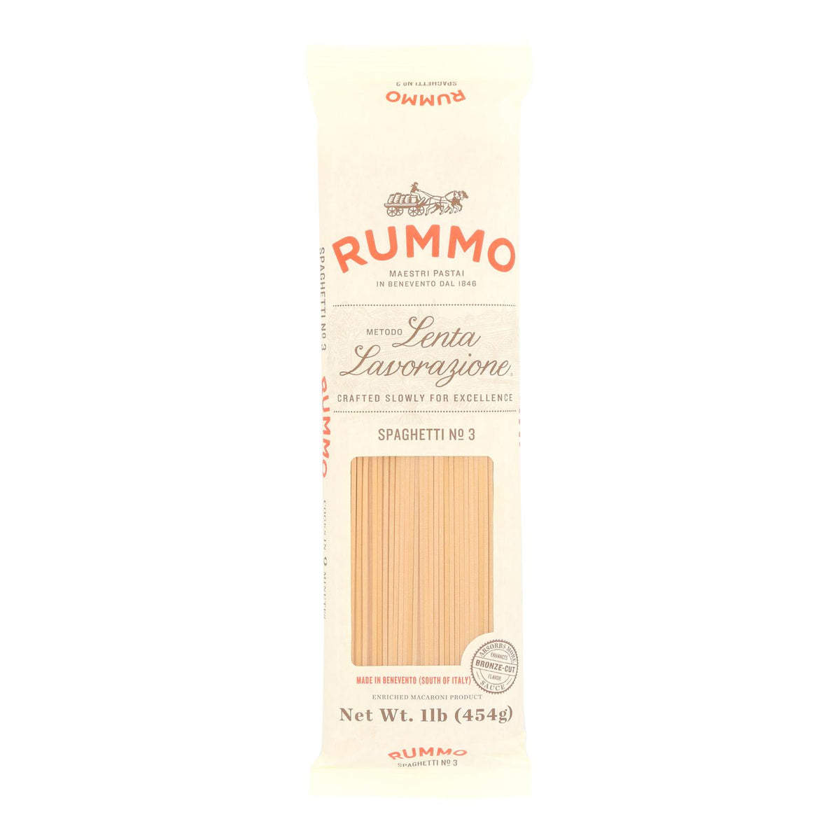 Rummo Lenta Lavorazione Spaghetti No. 3  - Case of 20 - 16 OZ