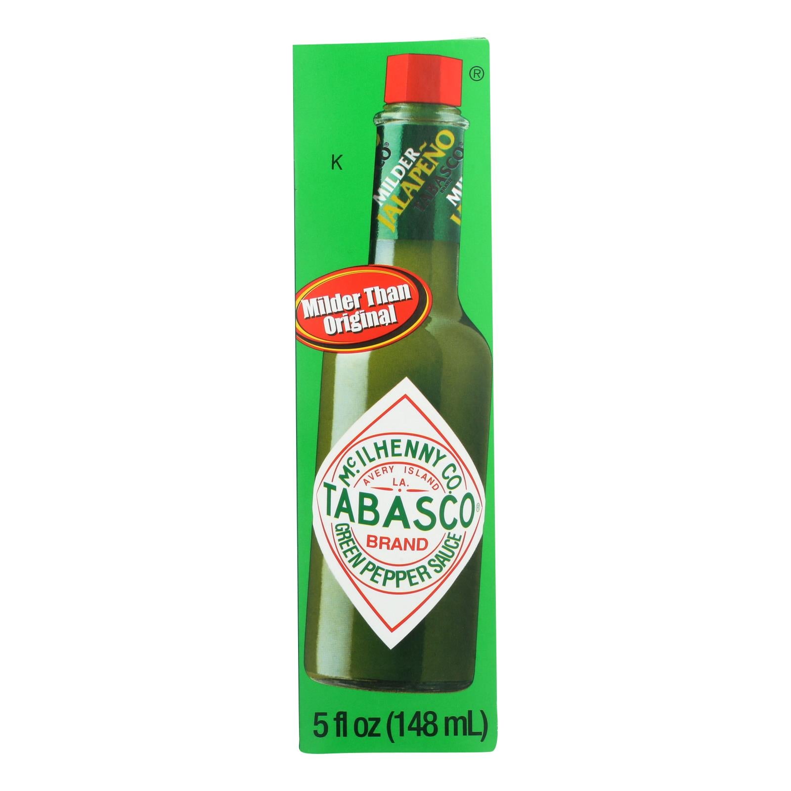 Mcilhenny Co. Tabasco Brand Green Pepper Sauce  - Case of 12 - 5 OZ