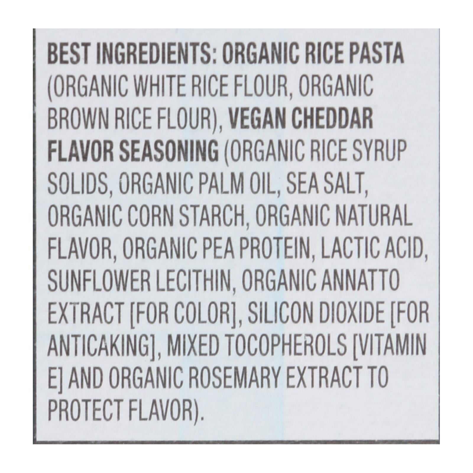 Annie's Homegrown Organic Gluten Free Vegan Elbows and Creamy Sauce Rice Pasta Dinner - Case of 12 - 6 oz.