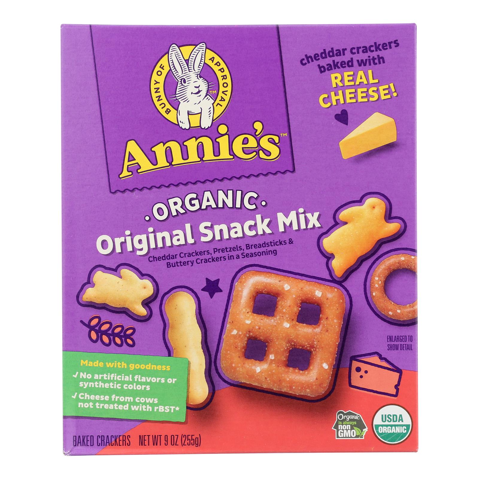 Annie's Homegrown Organic Snack Mix Bunnies - Case of 12 - 9 oz.