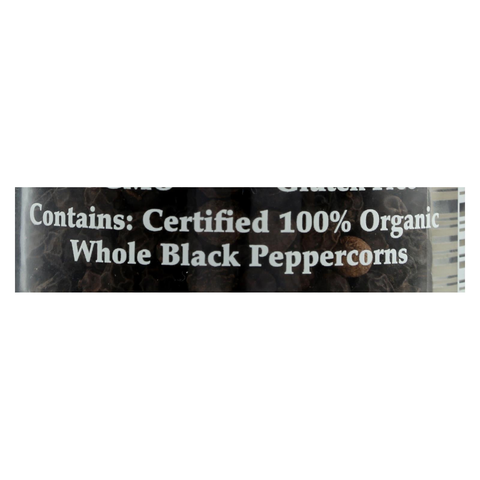 Morton and Bassett Whole Black Pepper - Black Paper - Case of 3 - 2 oz.