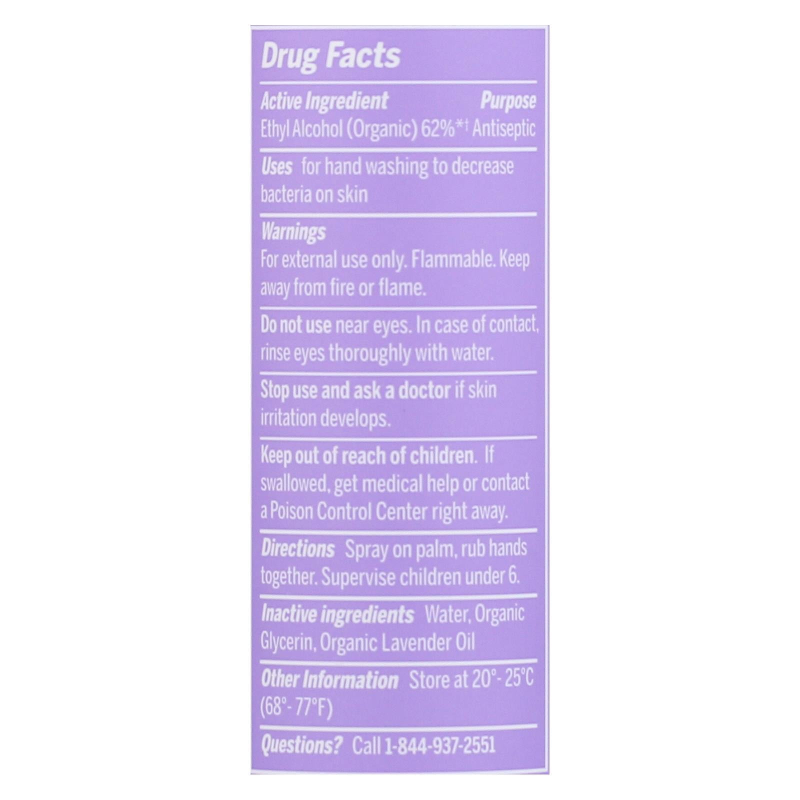 Dr. Bronner's - Hand Santz Spry Lvndr - Case of 12-2 FZ