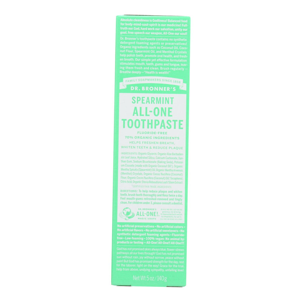 Dr. Bronner's - Tthpst All 1 Sprmnt - 1 Each-5 OZ
