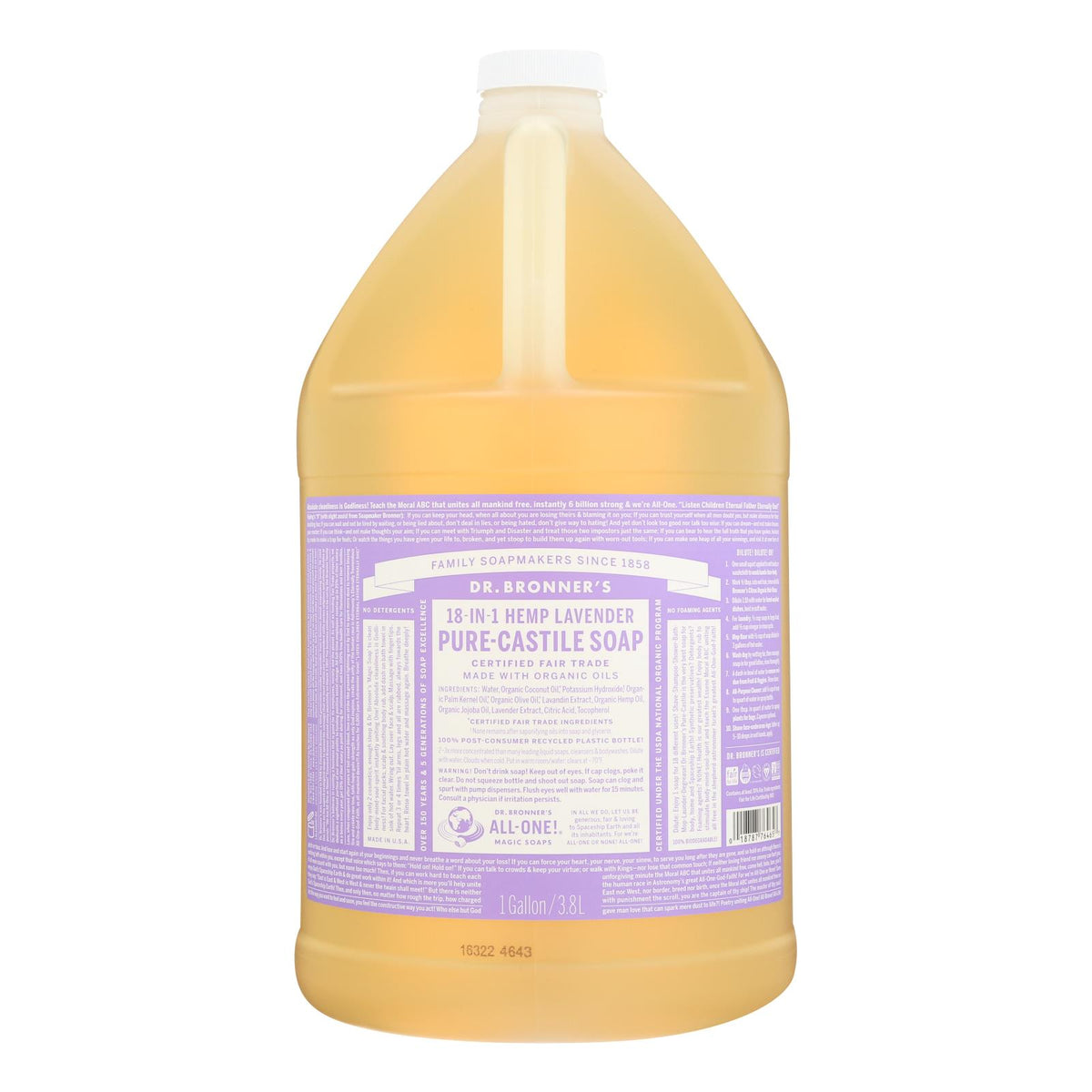 Dr. Bronner's - Castile Liquid Sp Lavender - 1 Each-GAL
