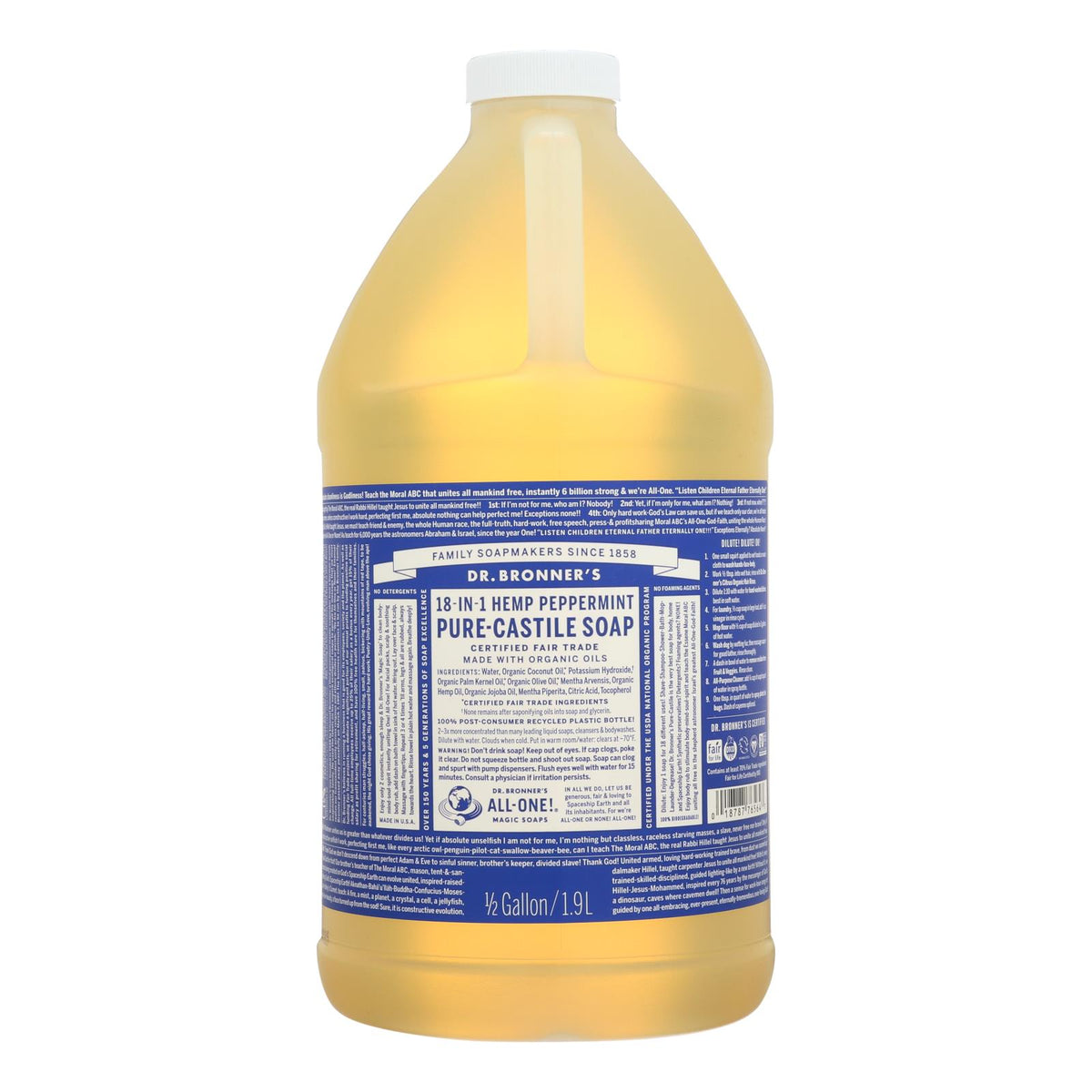 Dr. Bronner's - Castile Liquid Sp Pprmnt - 1 Each-64 FZ