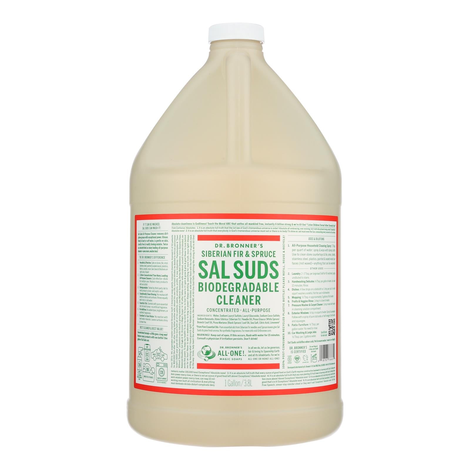 Dr. Bronner's - Sal Suds Liquid Cleans - 1 Each-GAL