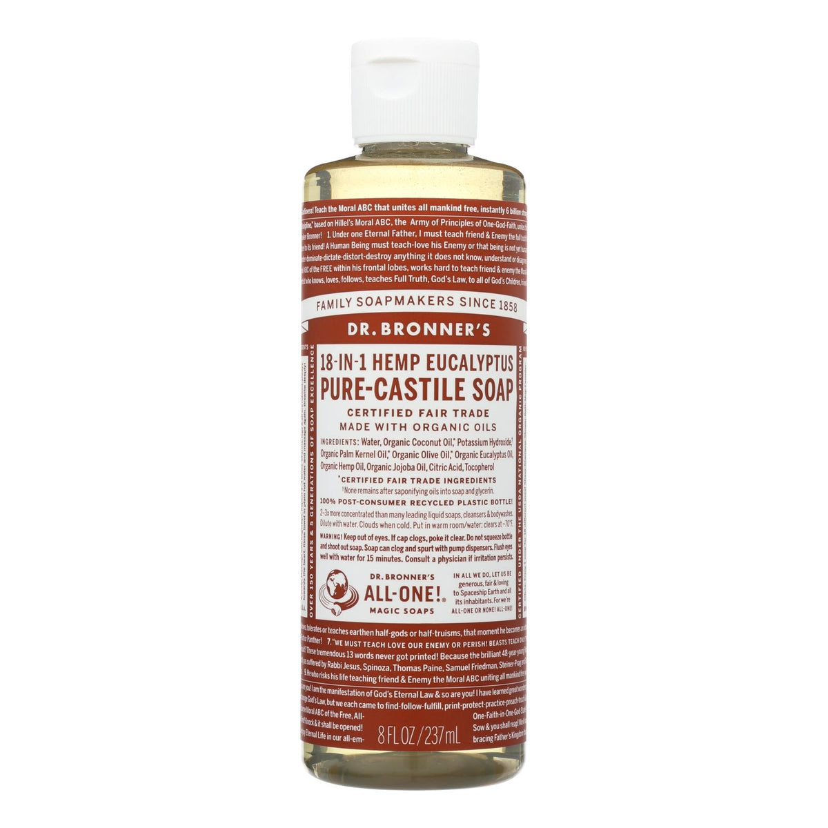 Dr. Bronner's - Castile Liquid Sp Euclyp - 1 Each-8 FZ