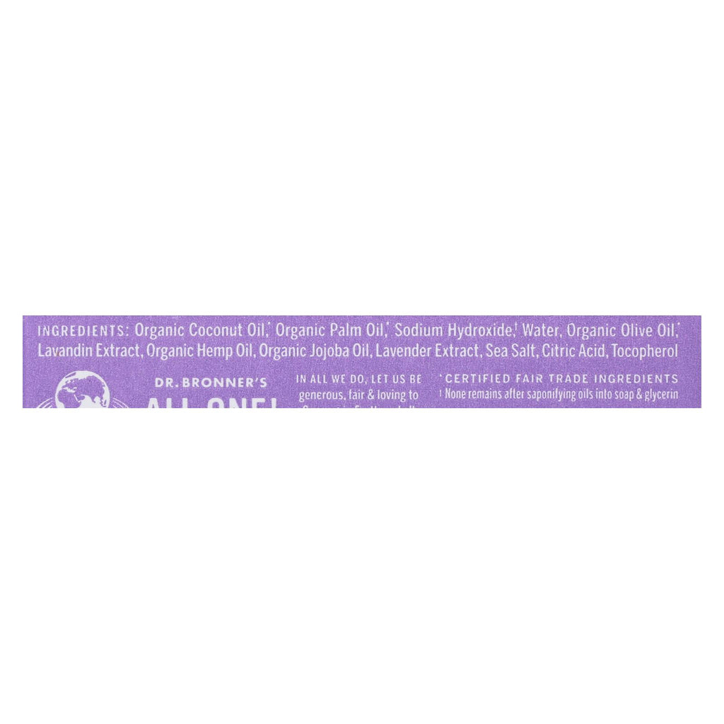 Dr. Bronner's - Bar Soap Lavender Hemp - 1 Each-5 OZ