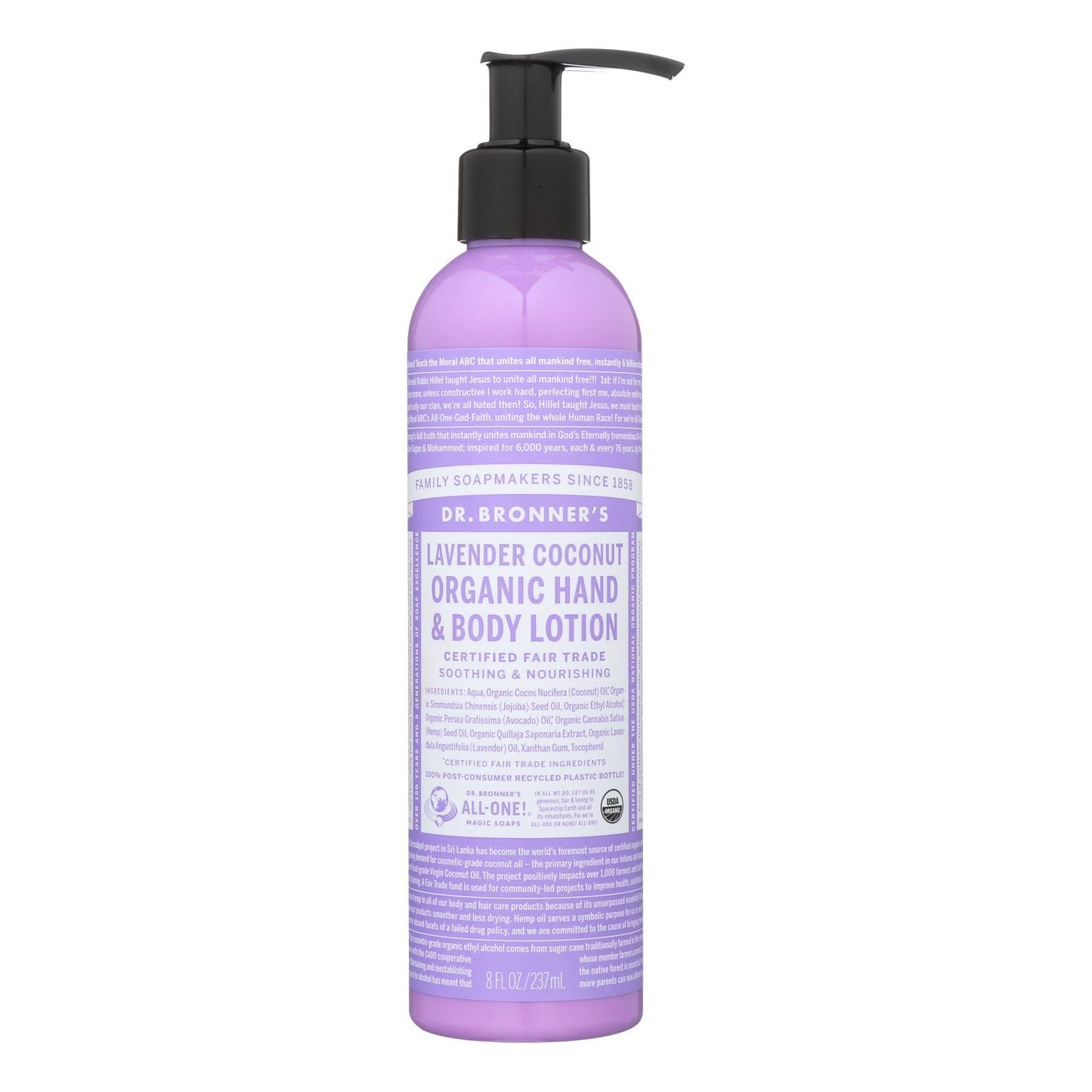Dr. Bronner's - Lotion Lavendr Cocnt - 1 Each-8 FZ