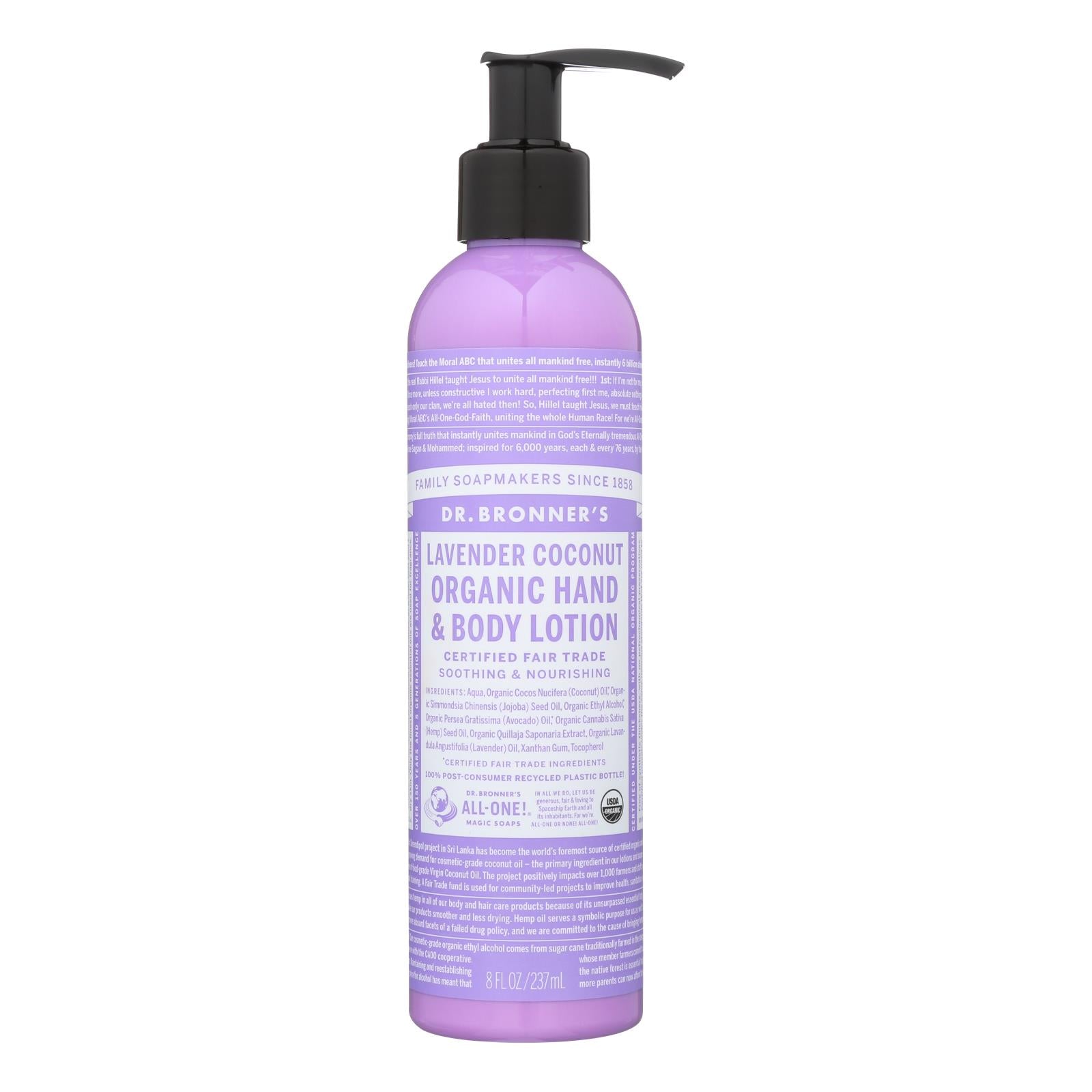Dr. Bronner's - Lotion Lavendr Cocnt - 1 Each-8 FZ
