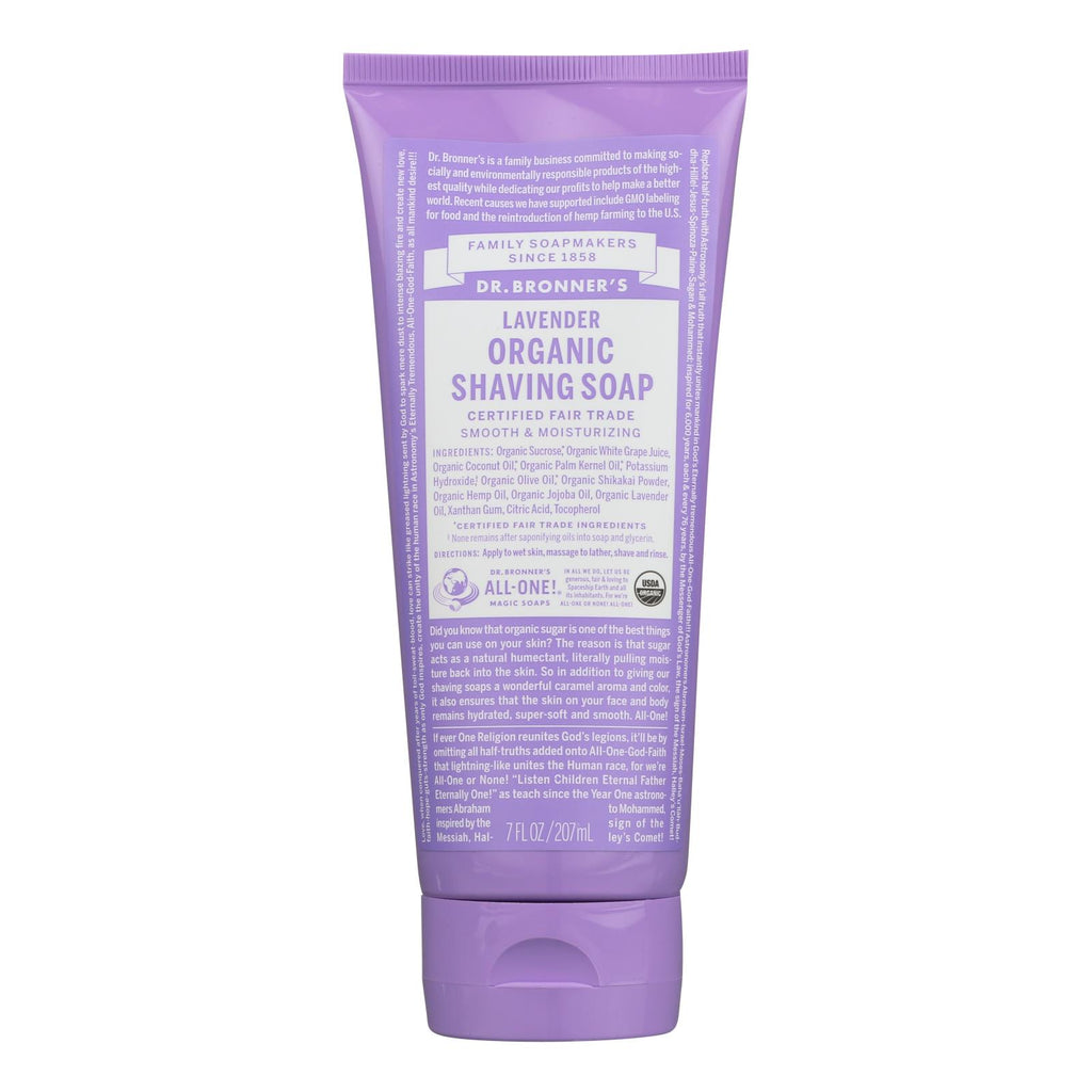 Dr. Bronner's - Shave Gel Lavender - 1 Each-7 OZ