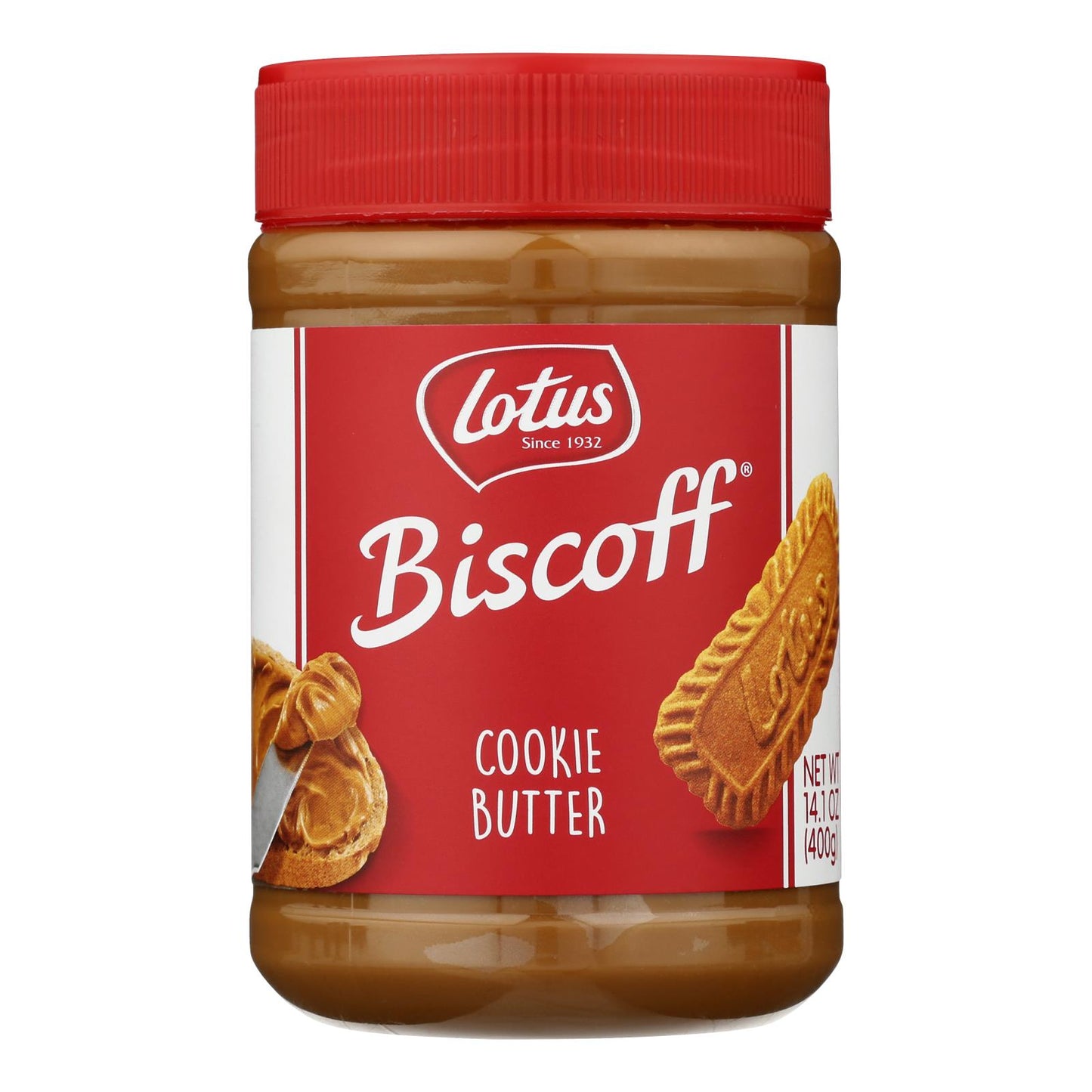 Biscoff Cookie Butter Spread - Peanut Butter Alternative - 13.4 oz - case of 8