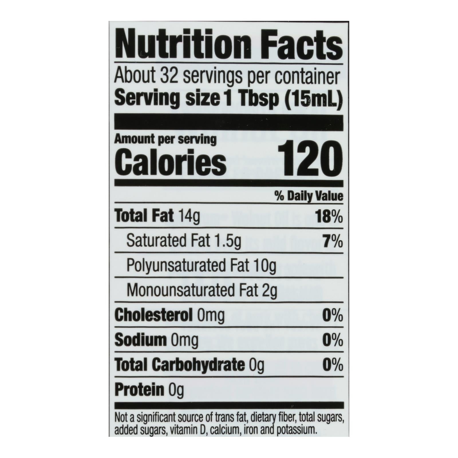 Spectrum Naturals Refined Walnut Oil - 16 Fl oz.