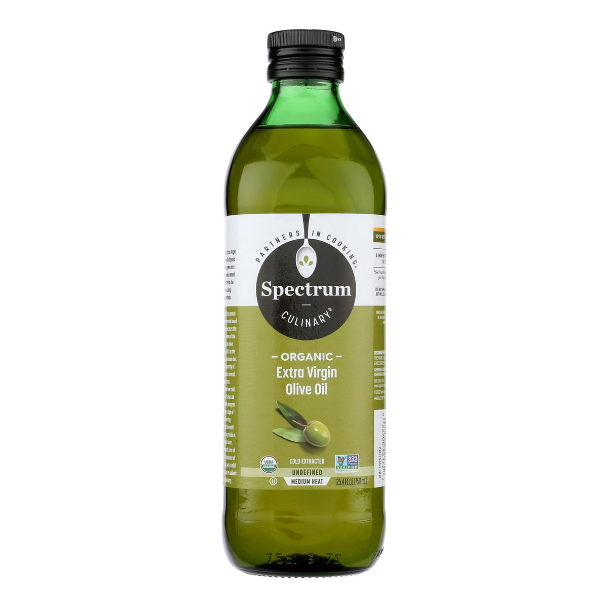 Spectrum Naturals Organic Unrefined Extra Virgin Olive Oil - Case of 6 - 25.4 Fl oz.