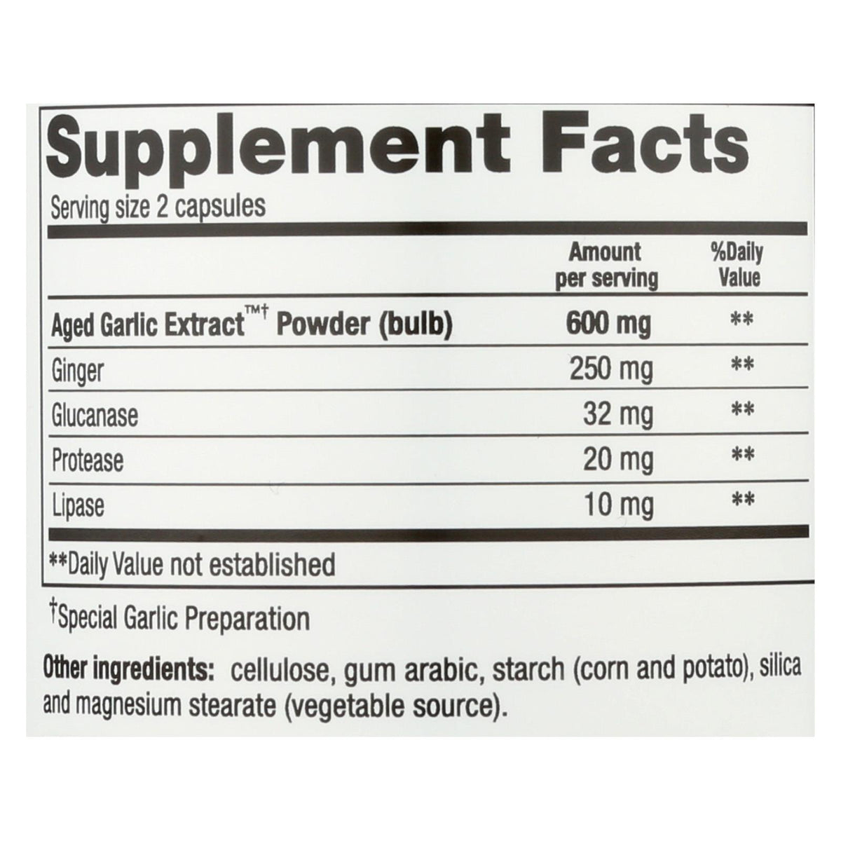 Kyolic - Aged Garlic Extract Candida Cleanse and Digestion Formula102 - 200 Vegetarian Capsules