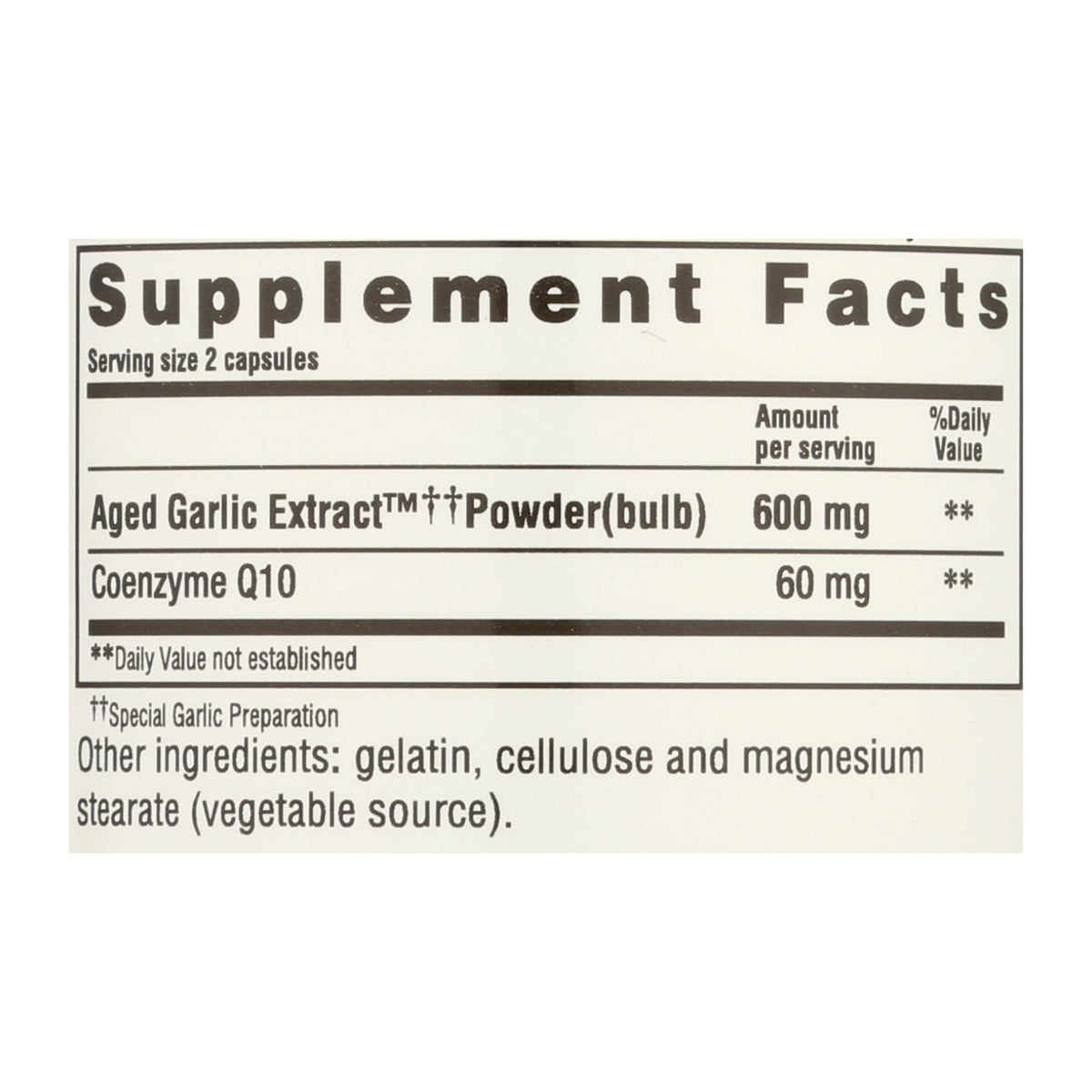 Kyolic - Aged Garlic Extract CoQ10 Formula 110 - 100 Capsules