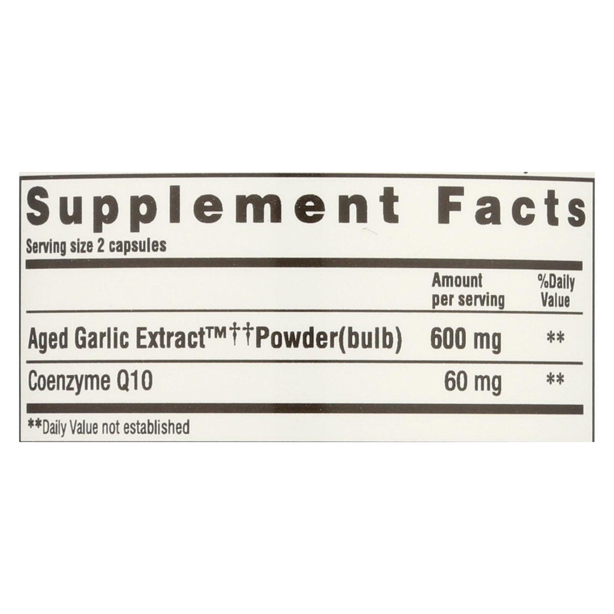 Kyolic - Aged Garlic Extract CoQ10 Formula 110 - 100 Capsules