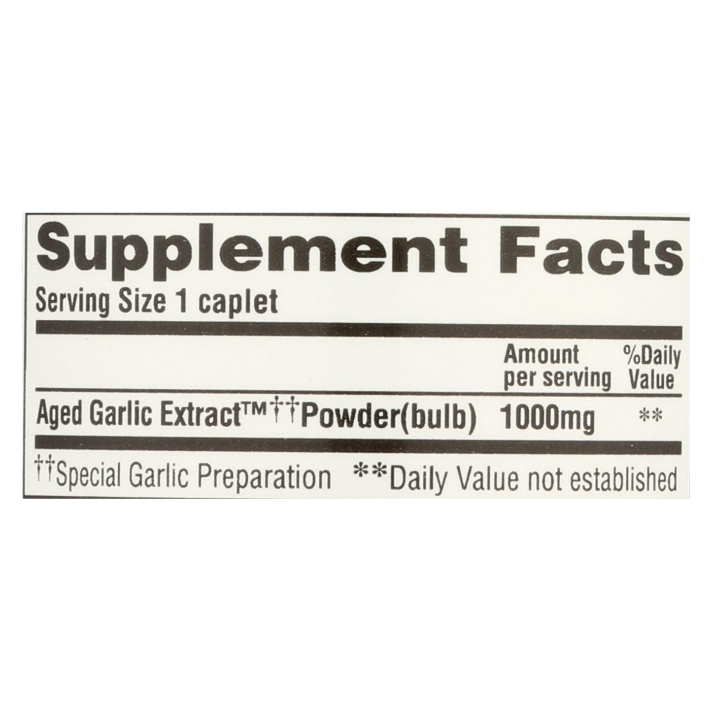 Kyolic - Aged Garlic Extract One Per Day Cardiovascular - 1000 mg - 30 Caplets