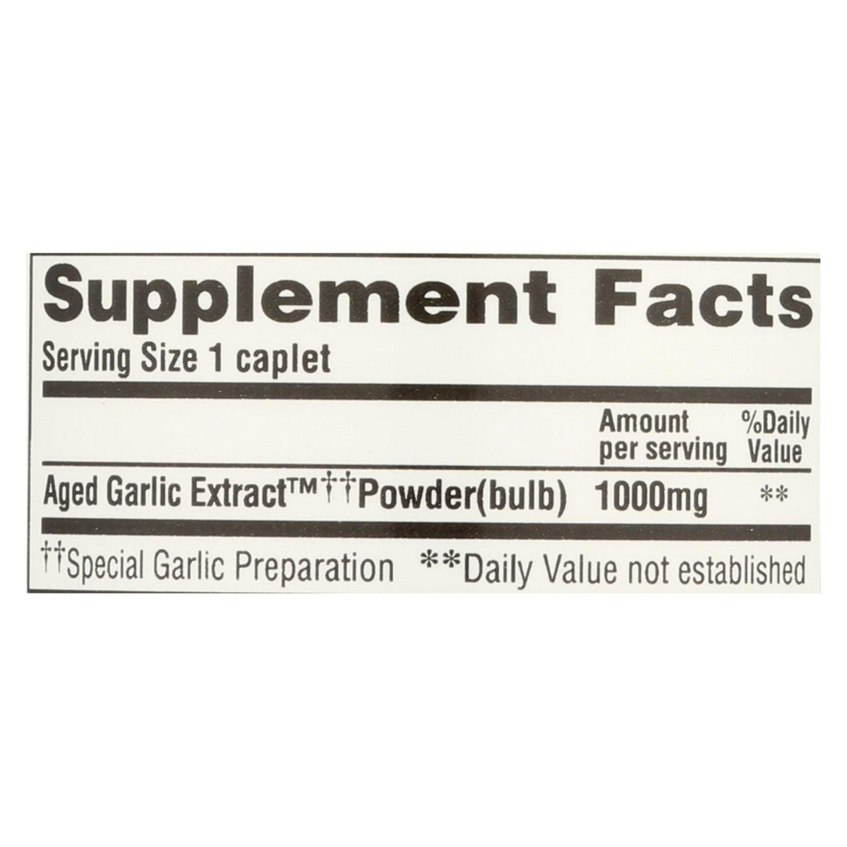 Kyolic - Aged Garlic Extract One Per Day Cardiovascular - 1000 mg - 30 Caplets