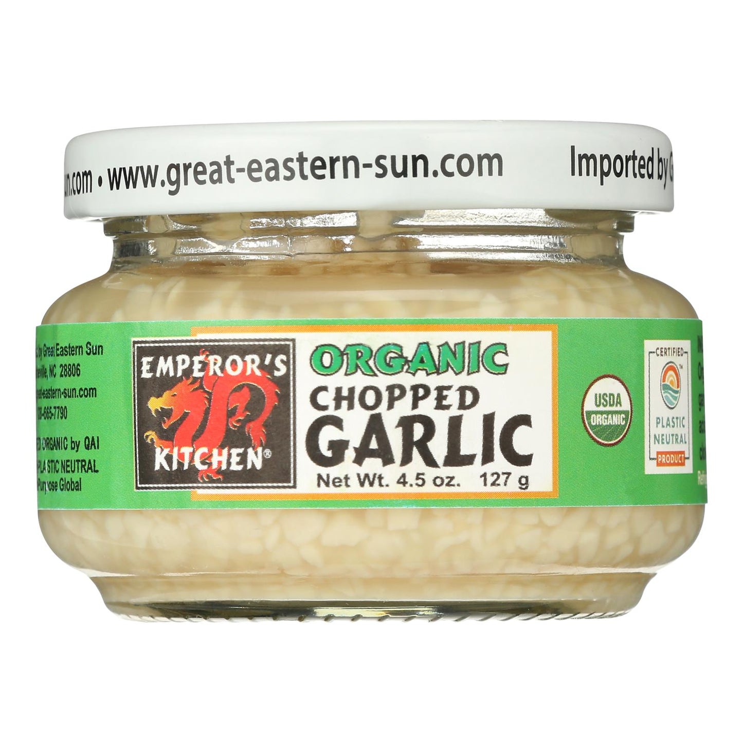 Emperors Kitchen Garlic - Organic - Chopped - 4.5 oz - case of 12