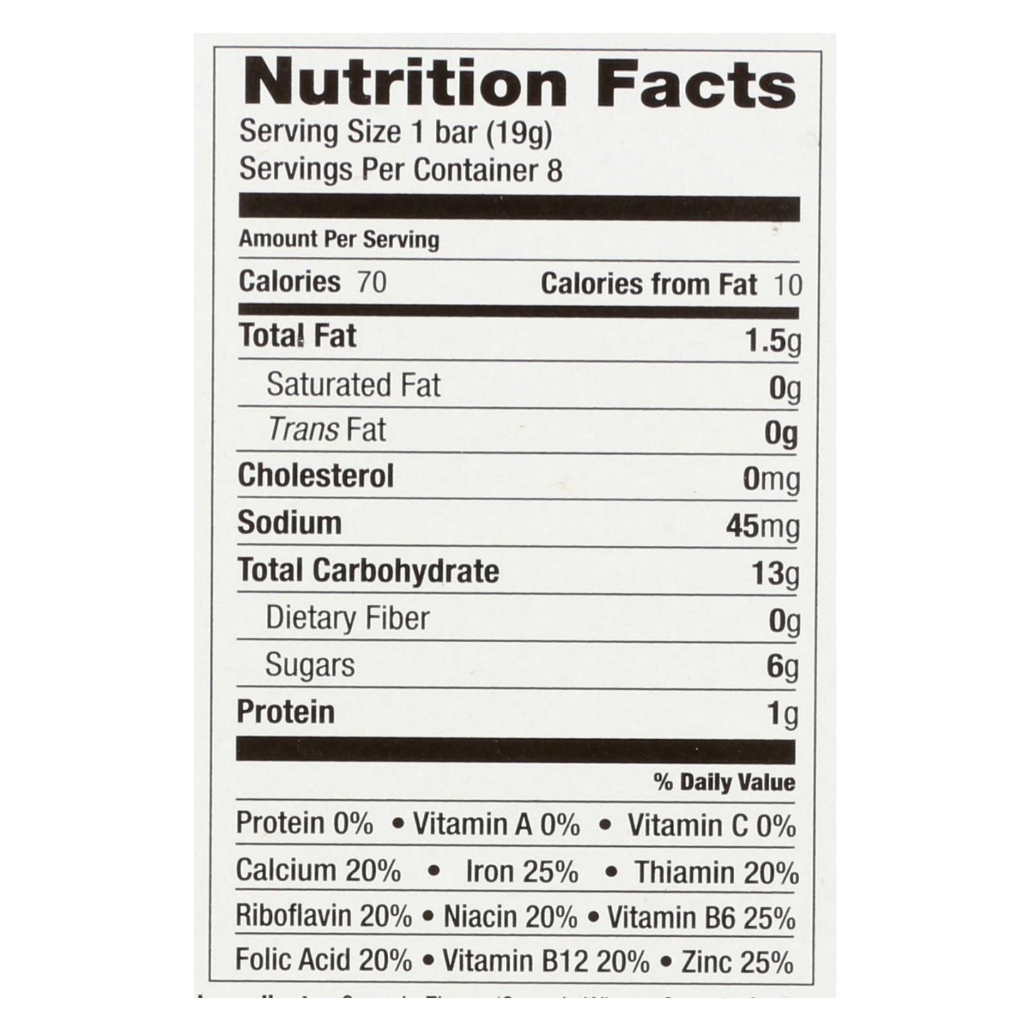 Earth's Best - Bars Sunny Days Apple - Case of 6-4.69 OZ