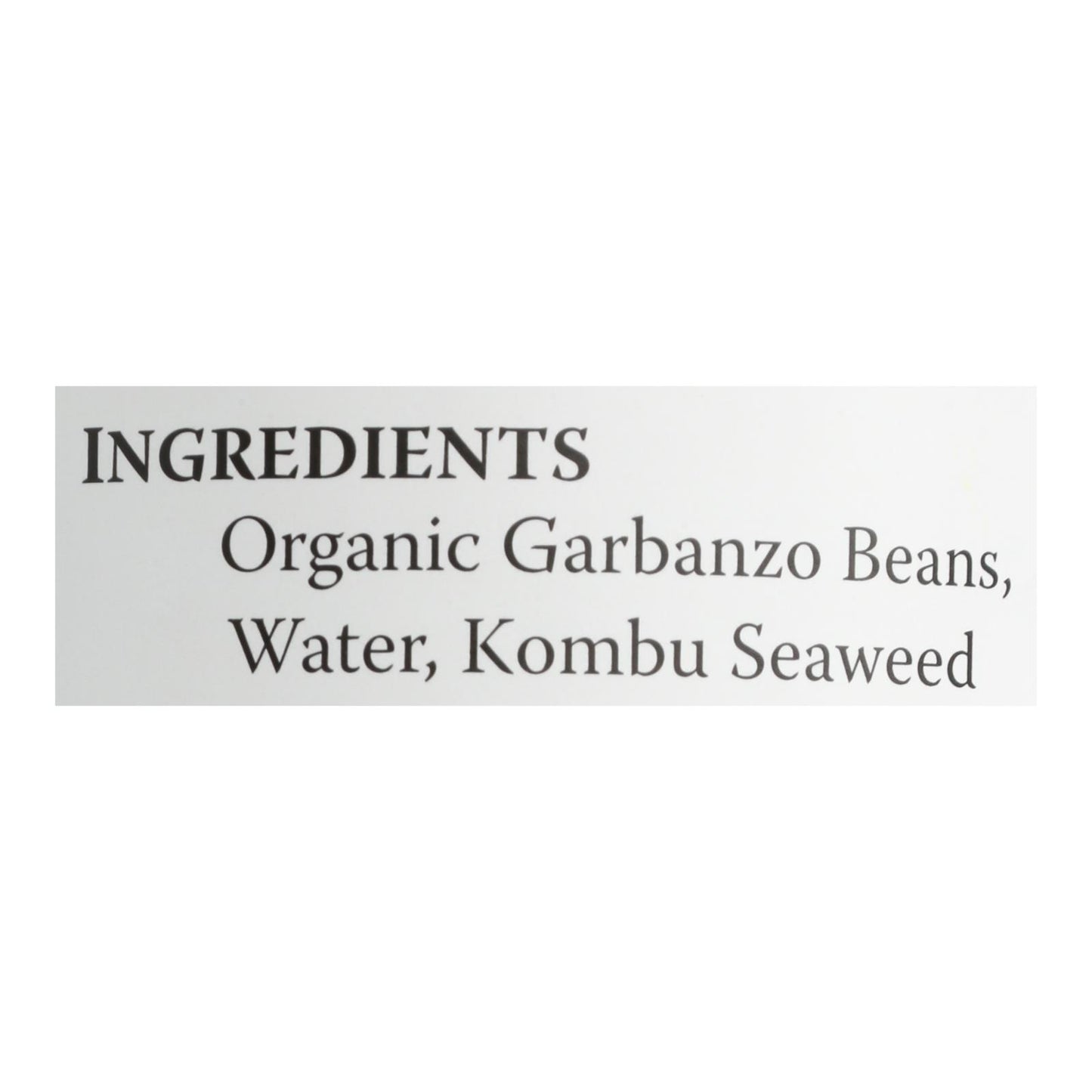 Eden Foods Organic Garbanzo Beans - Case of 12 - 15 oz.
